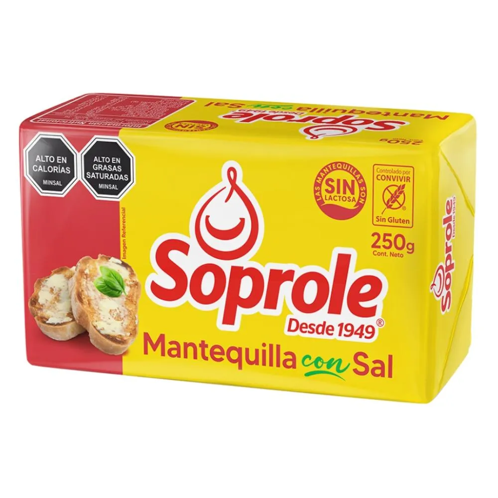 Mantequilla Soprole 250 Grs