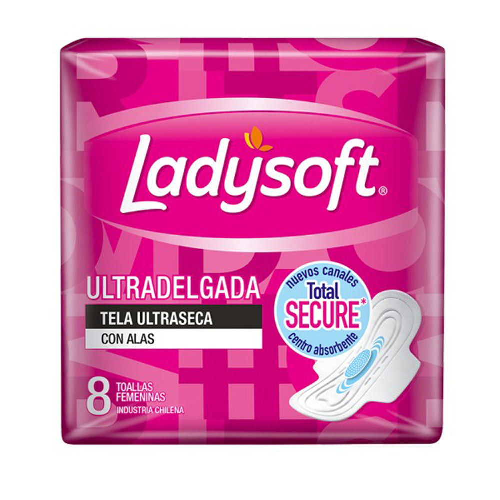 Toalla Higiénica Ladysoft ultra delgada 8 un