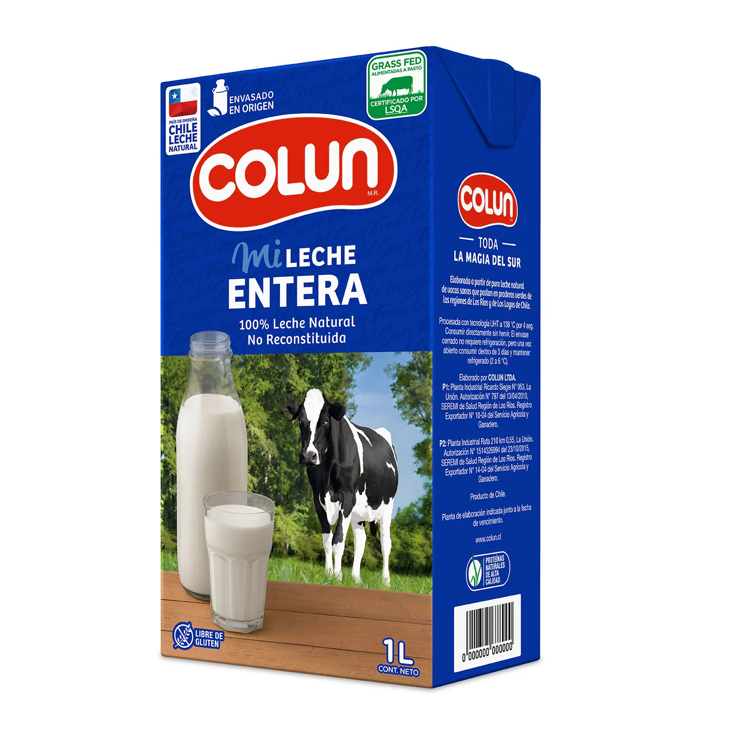 Leche Entera Colún 1 Litro