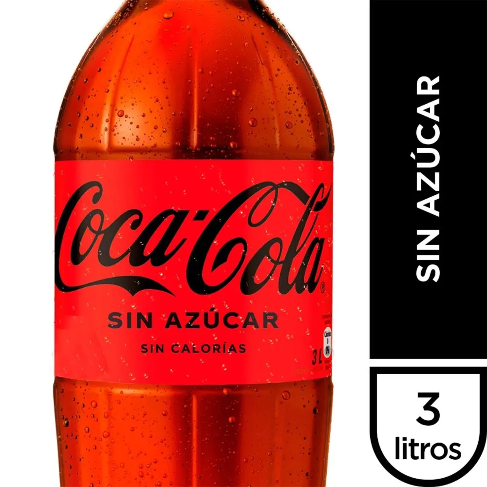 Coca Cola Zero 3 Litros Desechable
