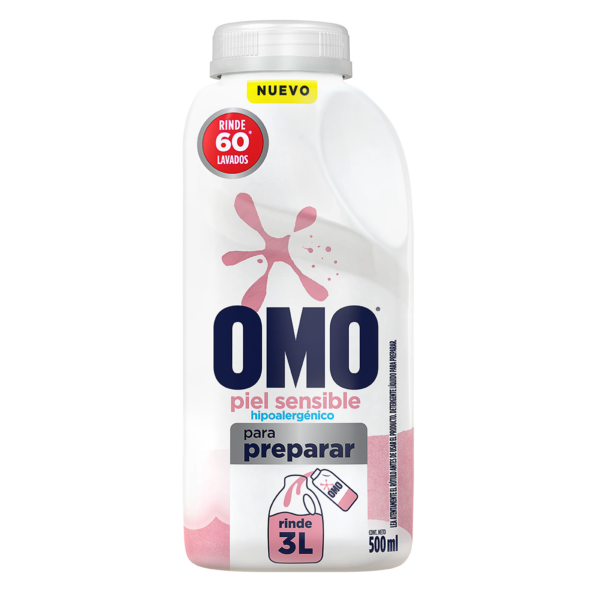 Omo Liquido Piel Sensible 500Ml